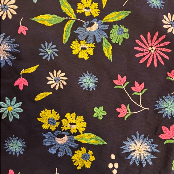 Lilly Pulitzer Navy Sweater with Floral Embroidery - Picture 2 of 3